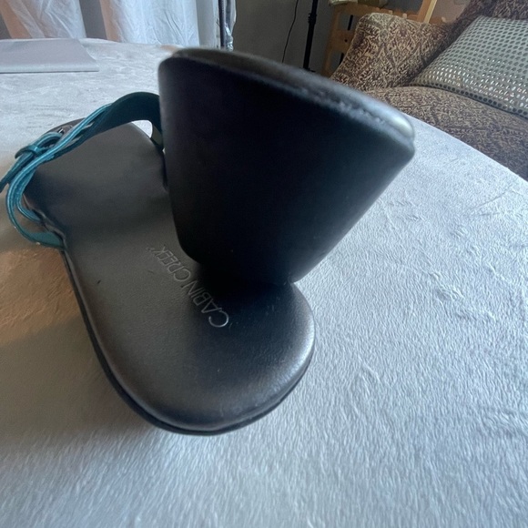 Cabin Creek Turquoise Buckle Sandals - Picture 3 of 5
